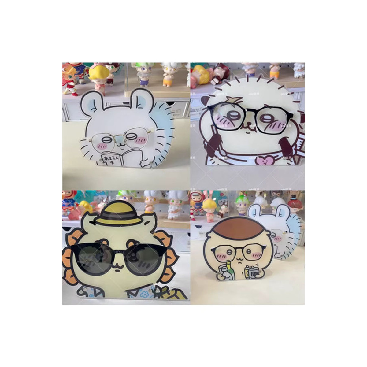 Chiikawa Dekorationsfigur Hachiware und Momoga aus Kunststoff, mehrfarbig, ideale Tischdekoration und Geschenk für Kinder - Bild 4