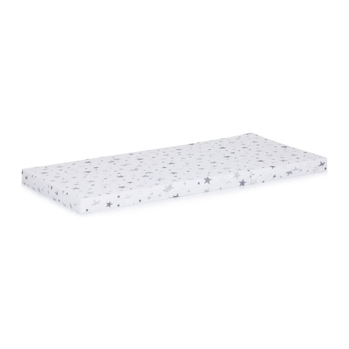 Chipolino Babybett Matratze Stars faltbar, weiß, B/T/H: 120 x 60 x 6 cm - Bild 1
