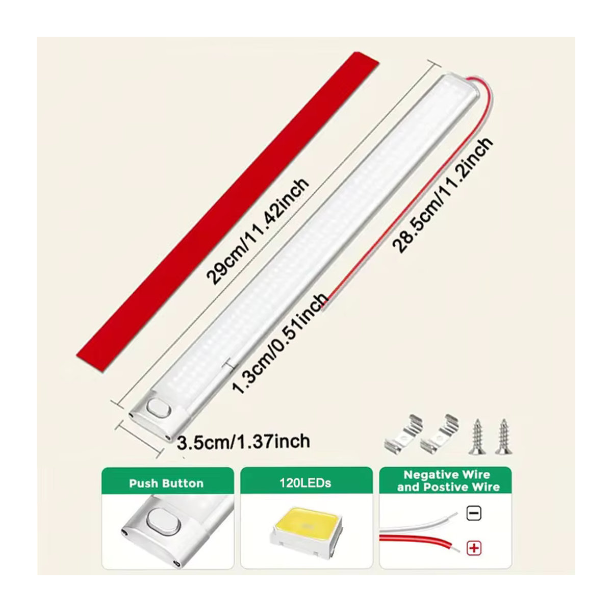 CHKJPLH 120 LEDs Auto Innenbeleuchtung Lichtleiste mit Schalter für Lkw, Wohnmobile, Camper und Boote, 12V/24V - Bild 3