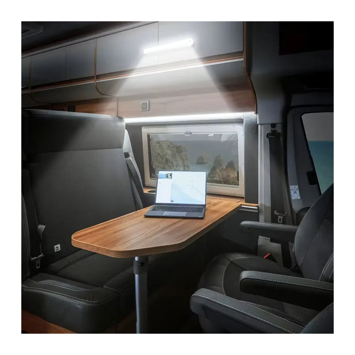 CHKJPLH 120 LEDs Auto Innenbeleuchtung Lichtleiste mit Schalter für Lkw, Wohnmobile, Camper und Boote, 12V/24V - Bild 4