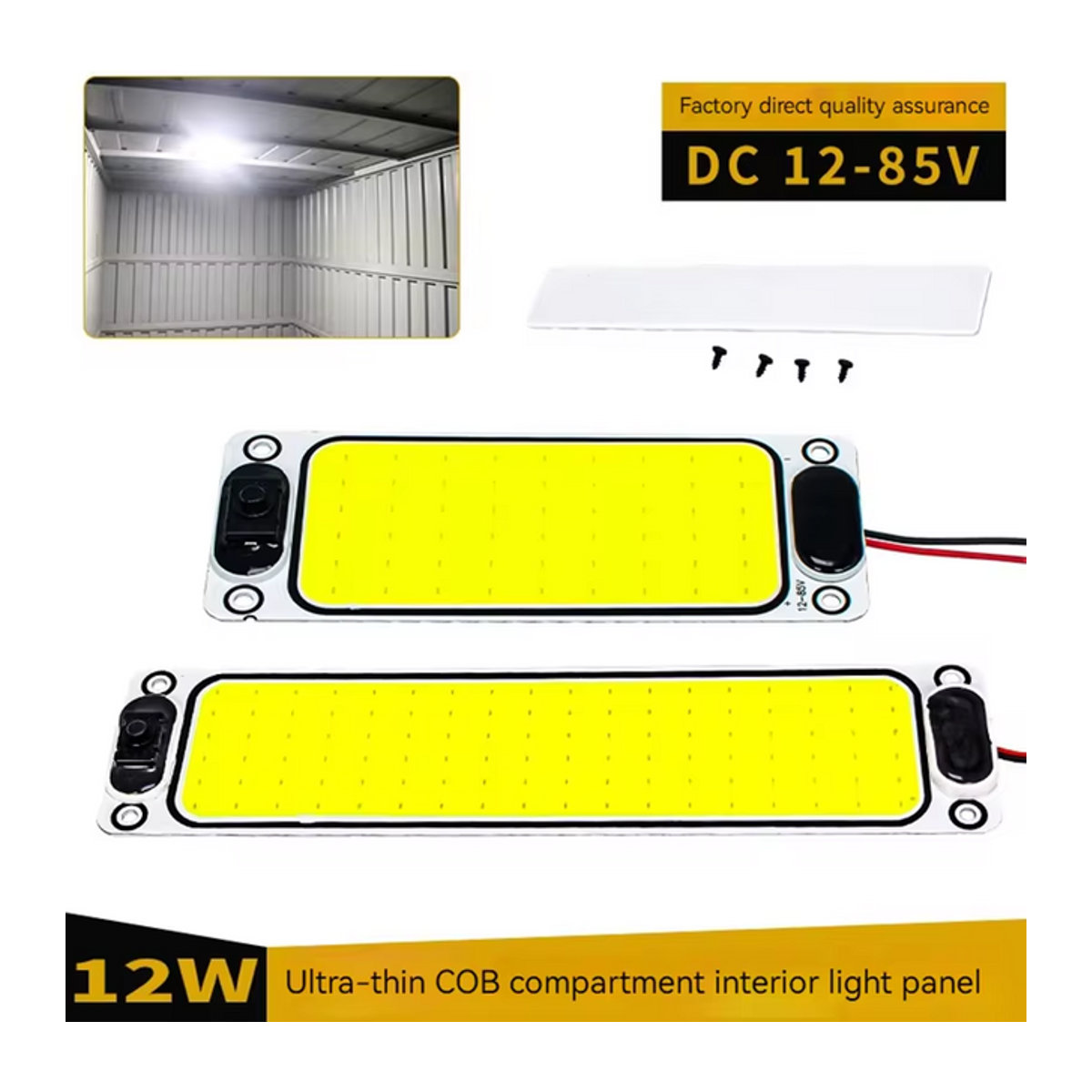CHKJPLH LED Möbelbeleuchtung COB Lichtstreifen für Lkw und Camper in Weiß, 2er Set - Bild 1