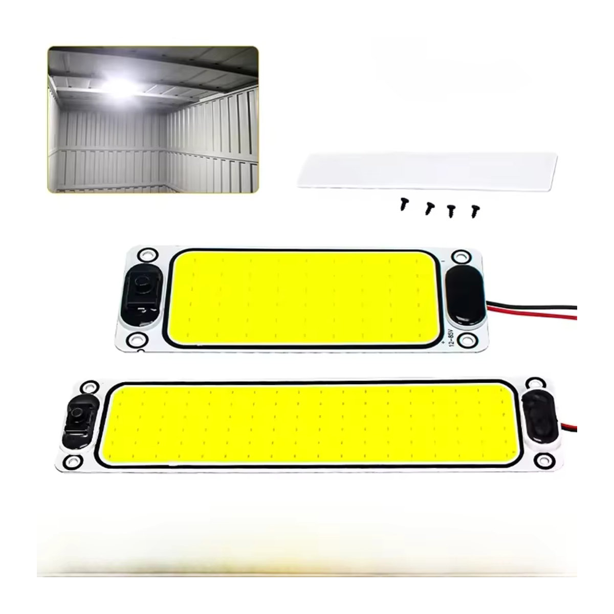 CHKJPLH LED Möbelbeleuchtung COB Lichtstreifen für Lkw und Camper in Weiß, 2er Set - Bild 4