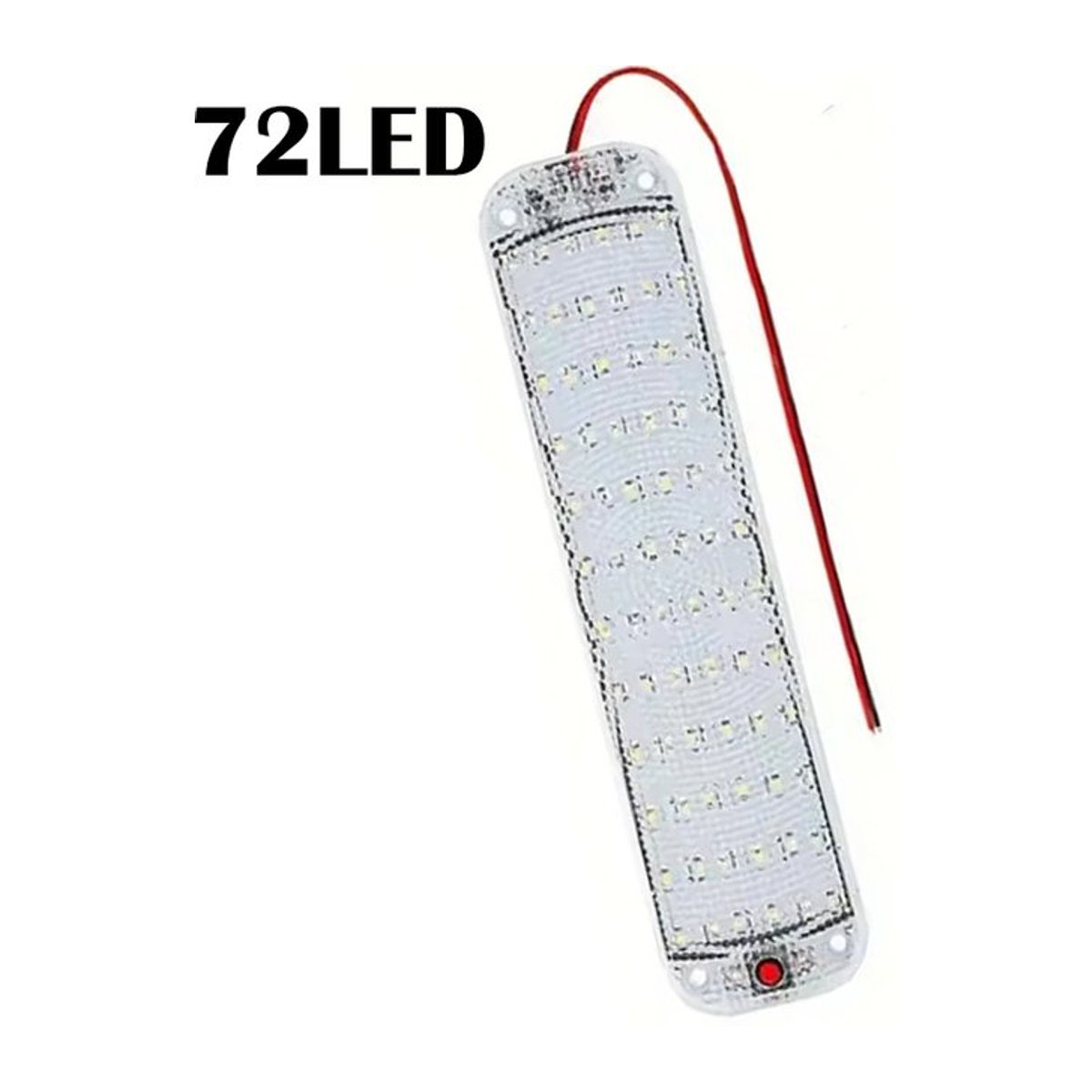 CHKJPLH LED Panel Licht mit 72 LEDs und Schalter, Weiß, 12V-80V Deckenspot für Auto, Wohnmobil, Anhänger und Boot - Bild 1