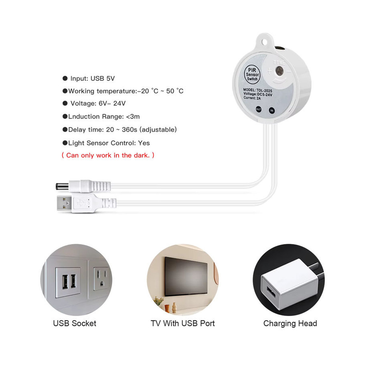 CHNAITEKE COB LED Neon Streifen mit Bewegungssensor, USB DC5V, Neutralweiß, aus Silikon für Küche und Schlafzimmer - Bild 2