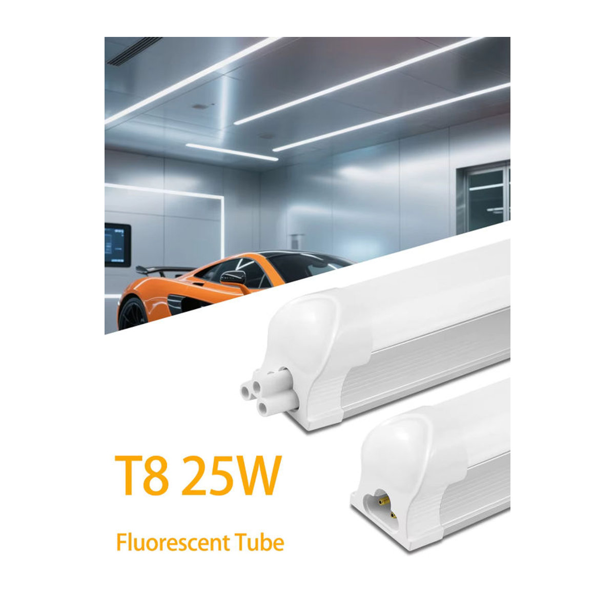 CHNAITEKE LED T5 T8 Barlampe aus Aluminium in minimalistischem Design, 50 cm Länge - Bild 4