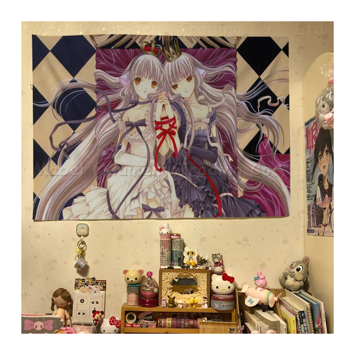 Chobits Anime Camping-Banner aus Textil, mehrfarbig, rechteckig hängend - Bild 5