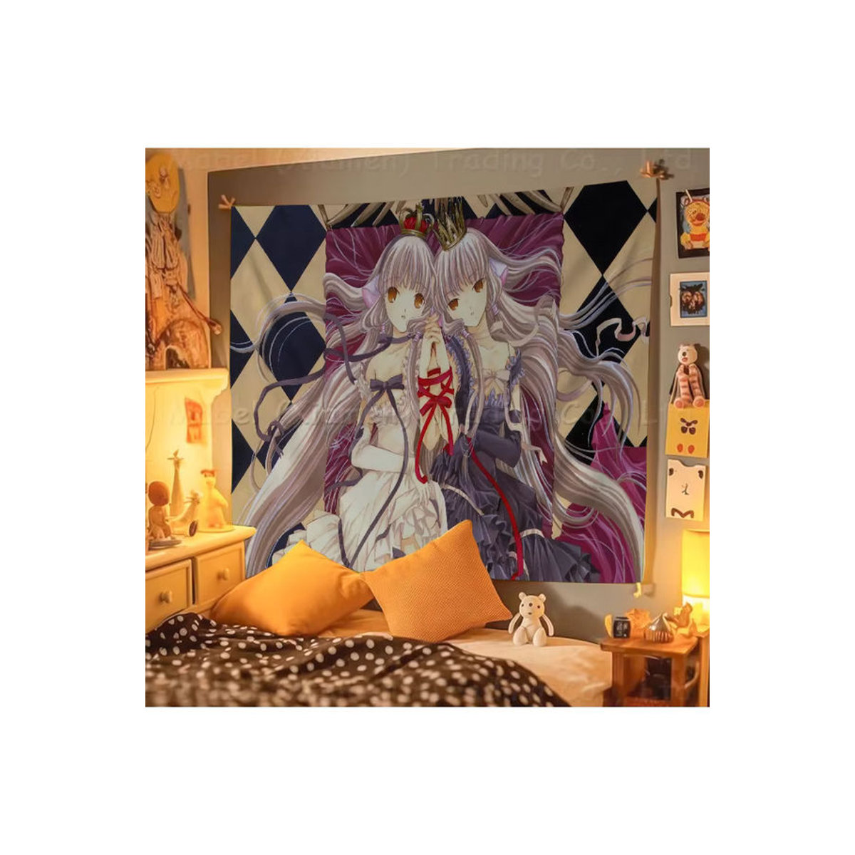 Chobits Anime Camping-Banner aus Textil, mehrfarbig, rechteckig hängend - Bild 6