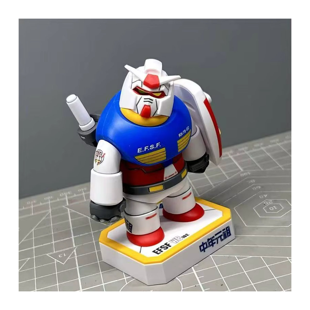 Chonker RX-78-2 Magnetische Gelenk-Actionfigur von Bandai in Weiß und Mehrfarbig aus Kunststoff - Bild 4