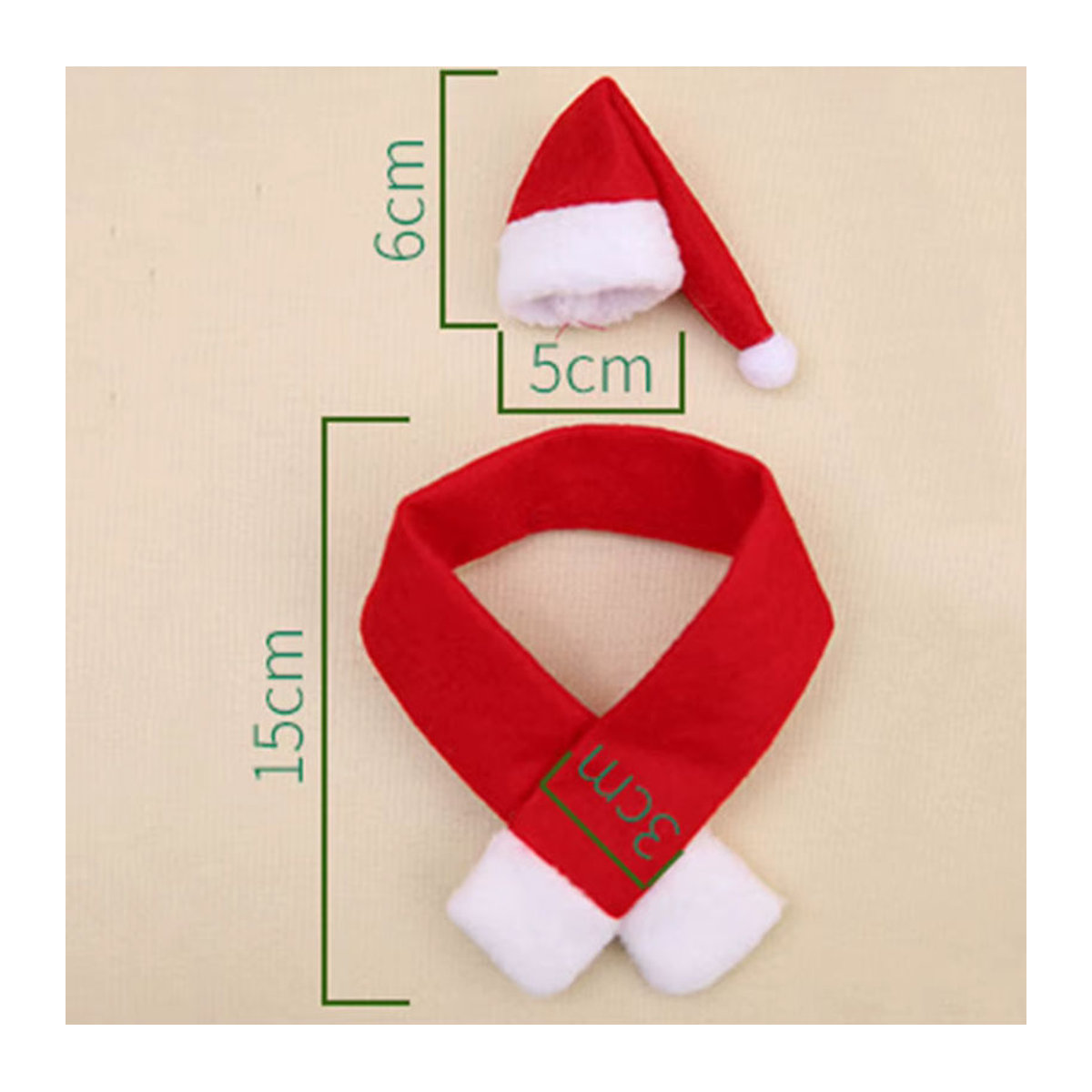 Chouchouter Weihnachtliche Wein Flaschen Abdeckung im Santa Claus Design, Rot, Textil - Bild 3
