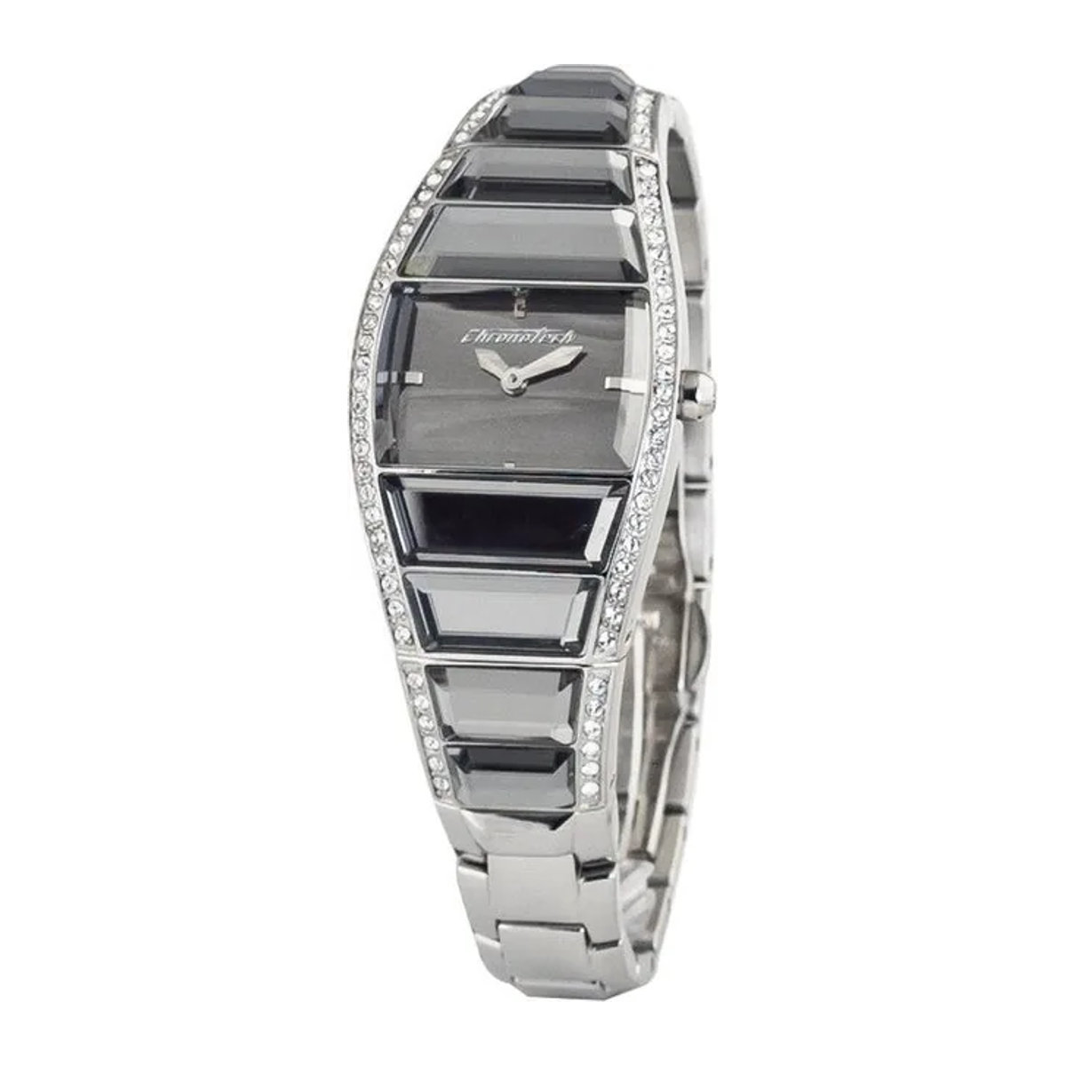 Chronotech Damen Armbanduhr CT7099LS-08M in Silber mit Quarzwerk und Metallarmband - Bild 1