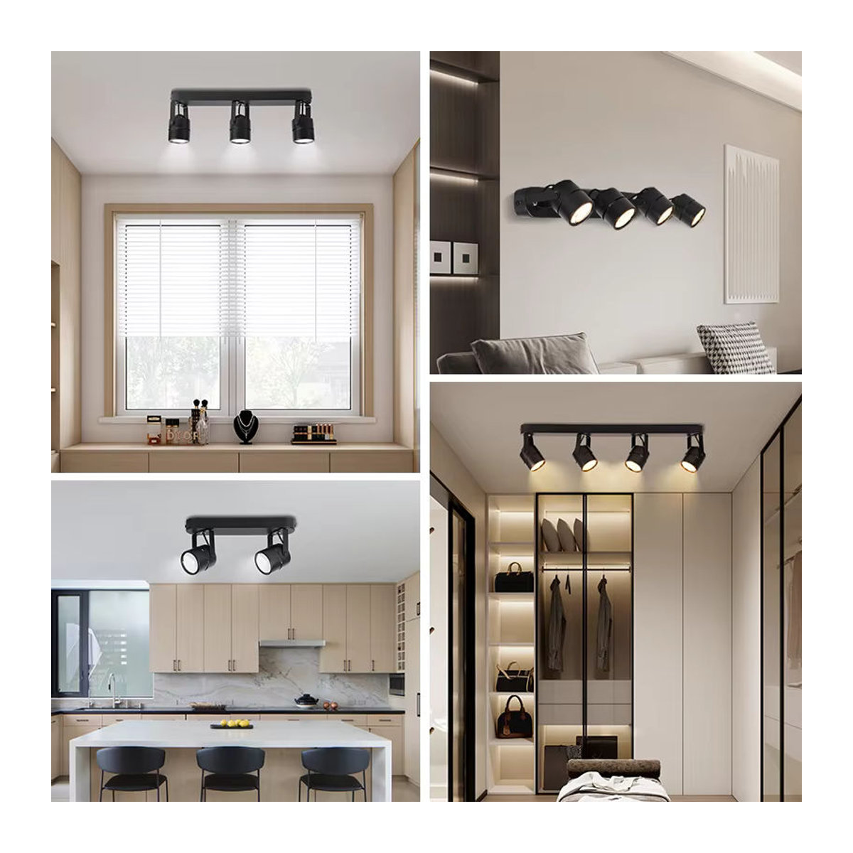 CHUANGYANG GU10 LED Deckenleuchte Modern Dimmbar mit 3 Farben für Wohnzimmer und Küche - Bild 6
