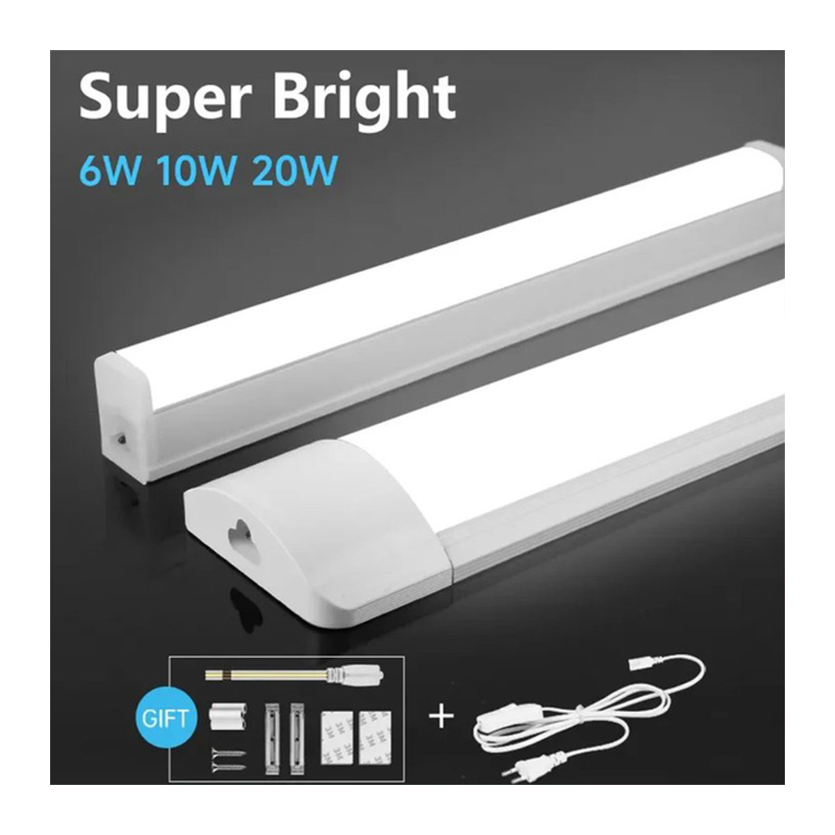 CHUANGYANG LED Unterbauleuchte für die Küche, minimalistische Möbelbeleuchtung in Weiß, 20W - Bild 1
