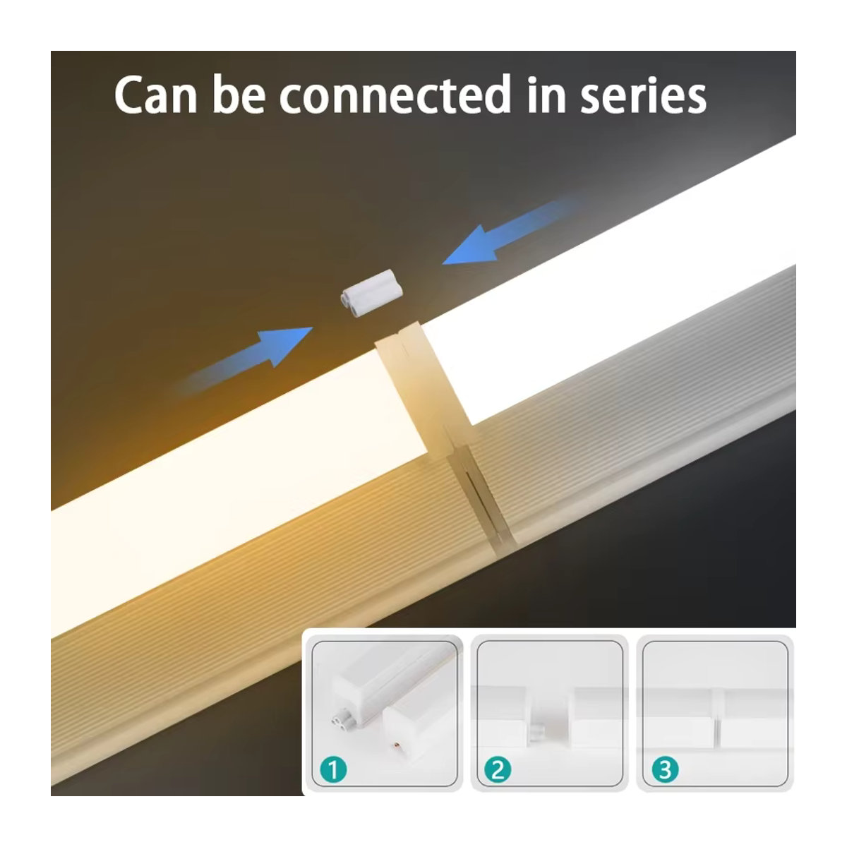 CHUANGYANG LED Unterbauleuchte für die Küche, minimalistische Möbelbeleuchtung in Weiß, 20W - Bild 2