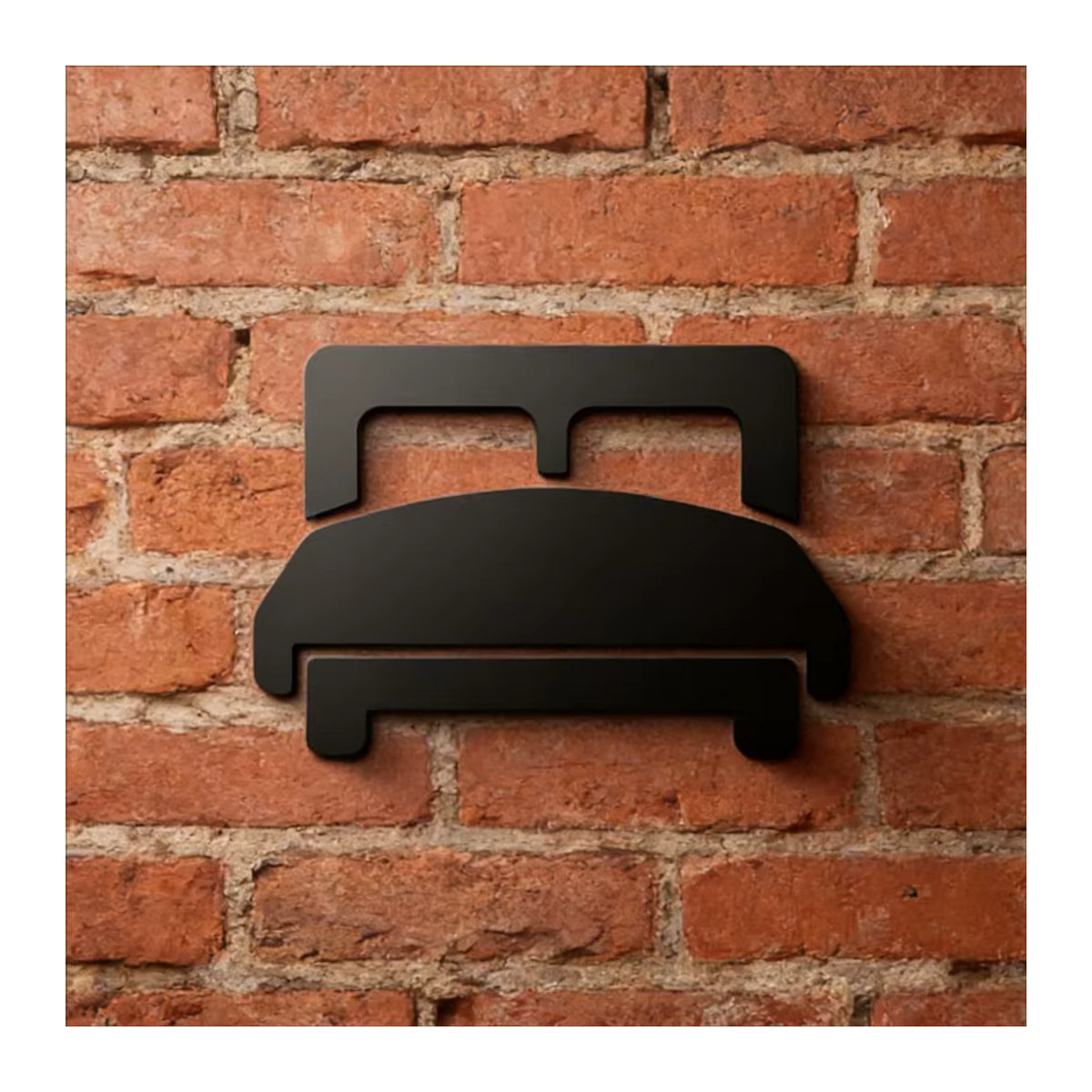 CIFBUY 3D-Acryl-Türschild in Schwarz zur Wandmontage für Schlafzimmer, Hotel oder Restaurant, minimalistisches Design aus Kunststoff - Bild 2