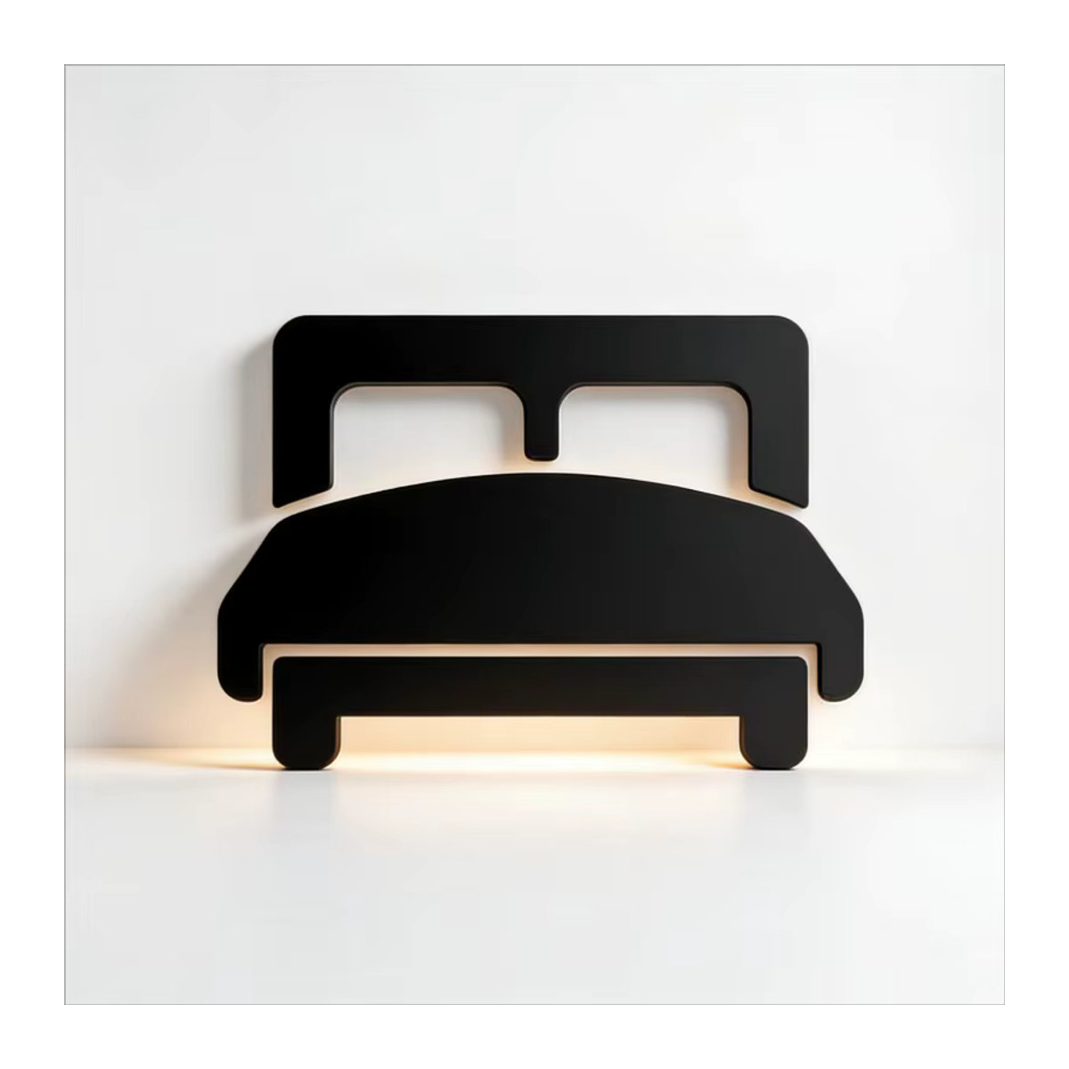 CIFBUY 3D-Acryl-Türschild in Schwarz zur Wandmontage für Schlafzimmer, Hotel oder Restaurant, minimalistisches Design aus Kunststoff - Bild 4