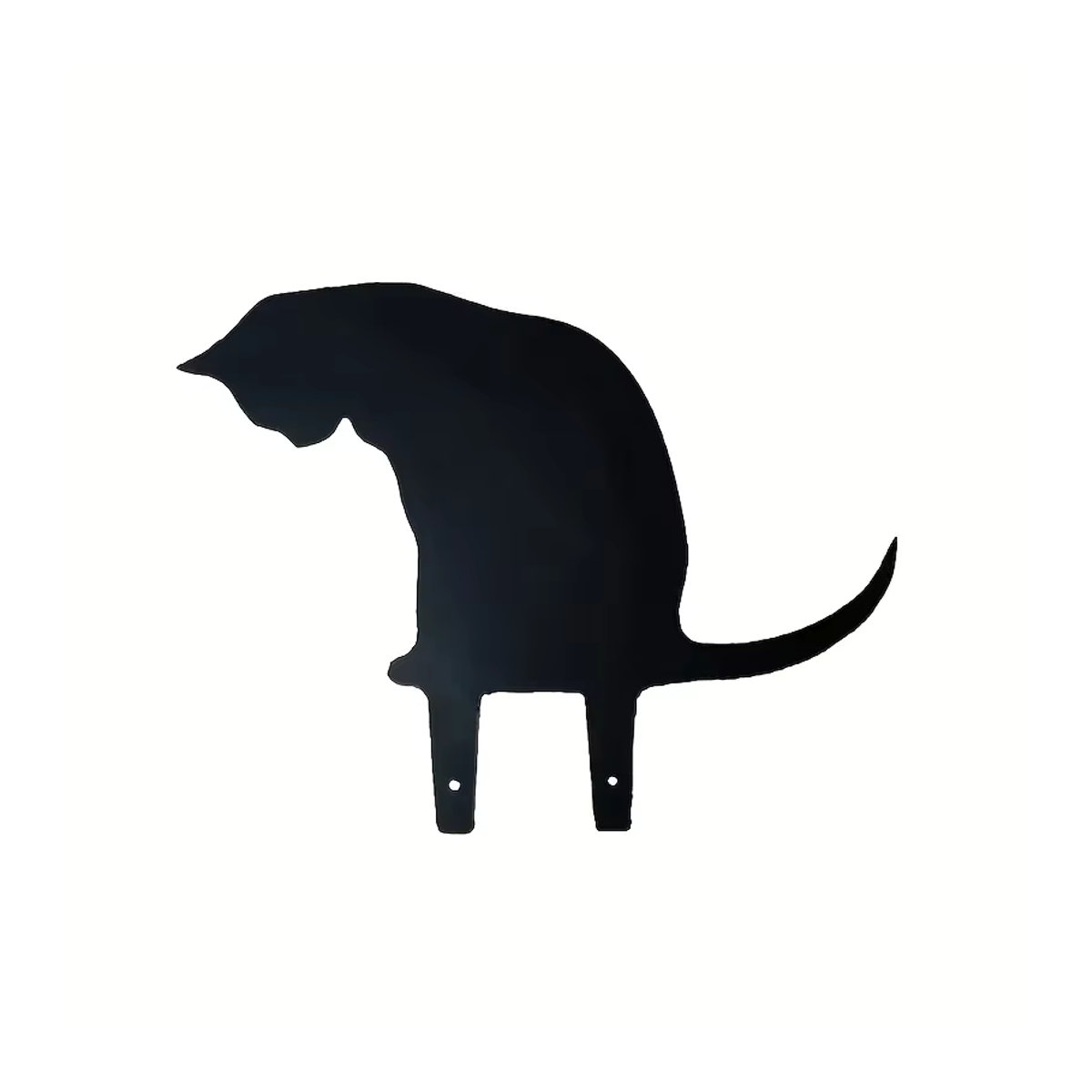 Cifbuy Dekorative Metall Katze Silhouette in Schwarz als Gartenpfahl für Hof, Rasen und Terrasse - Bild 4