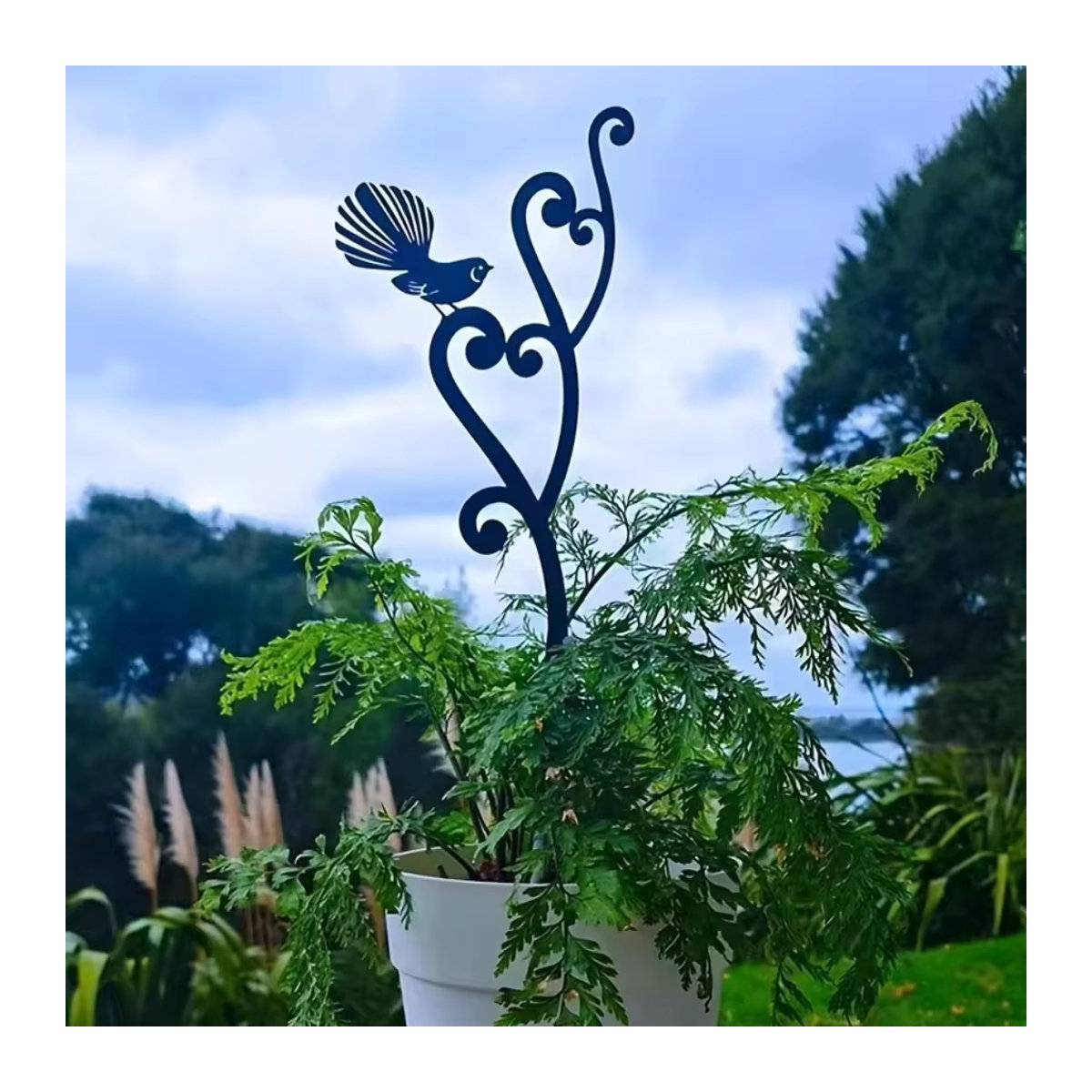 Cifbuy Eisen Tiergarten Blumentopf mit Doppelherz-Design für Garten und Outdoor-Dekoration - Bild 5