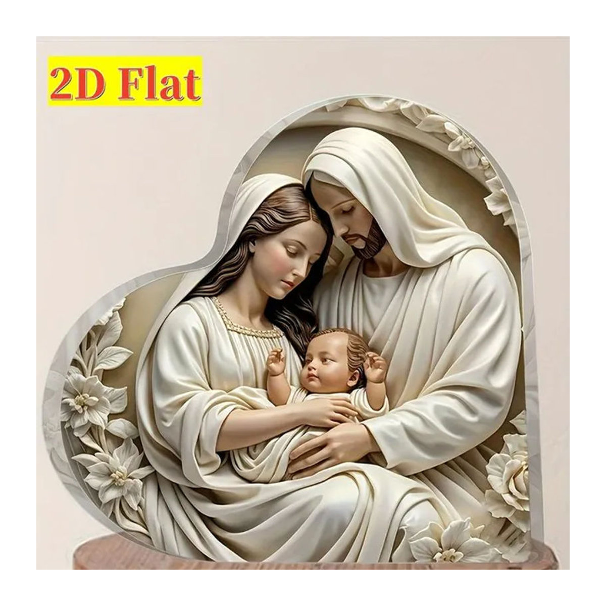 CIFBUY Krippen Figurenset aus Kunststoff in Weiß als moderne Weihnachtsdekoration - Bild 1