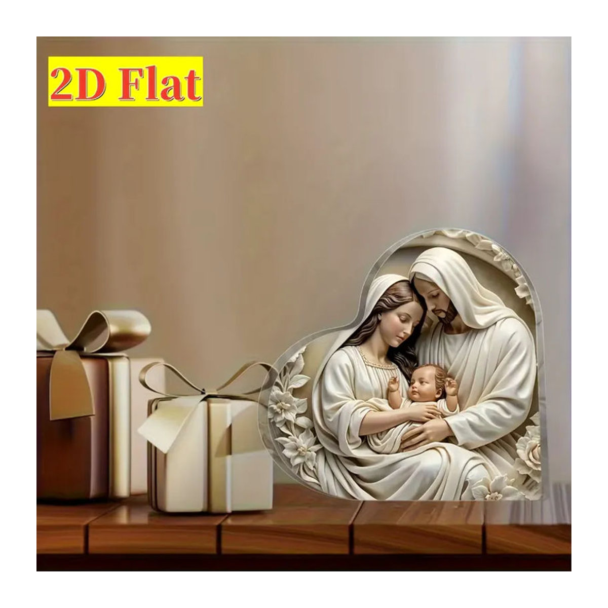 CIFBUY Krippen Figurenset aus Kunststoff in Weiß als moderne Weihnachtsdekoration - Bild 2