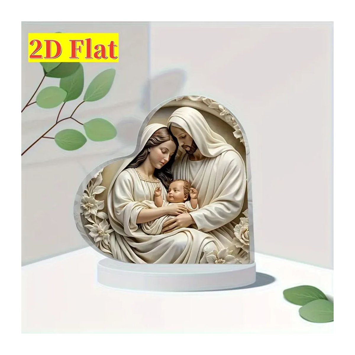 CIFBUY Krippen Figurenset aus Kunststoff in Weiß als moderne Weihnachtsdekoration - Bild 5