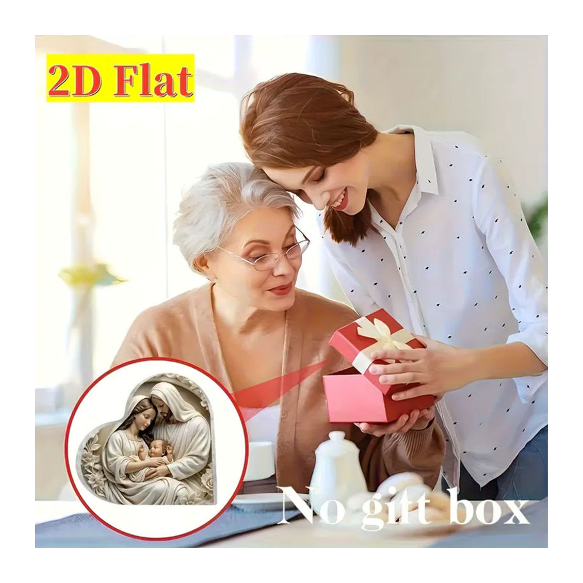 CIFBUY Krippen Figurenset aus Kunststoff in Weiß als moderne Weihnachtsdekoration - Bild 6