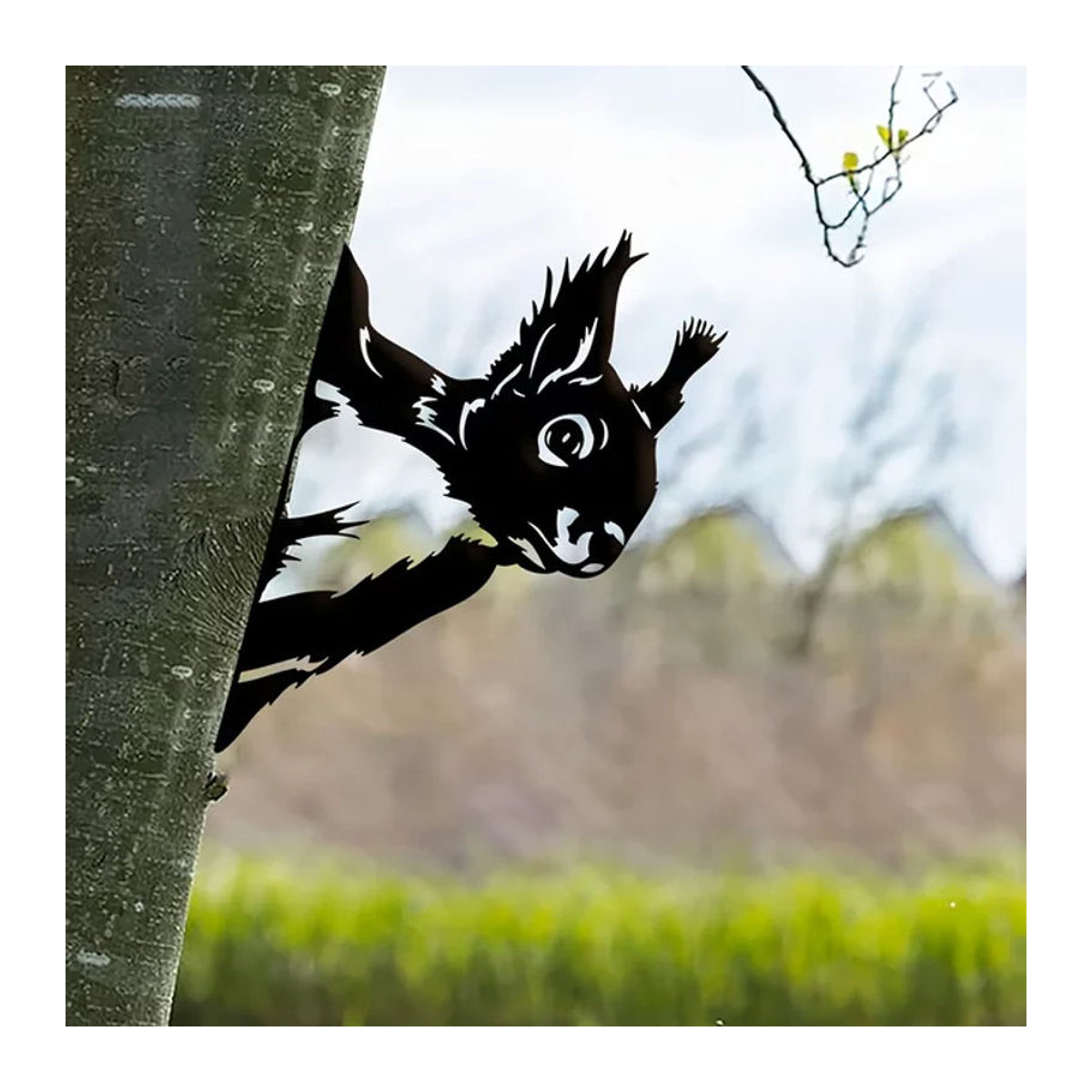 CIFbuy Metall-Eichhörnchen Gartendekoration in Schwarz - Bild 1
