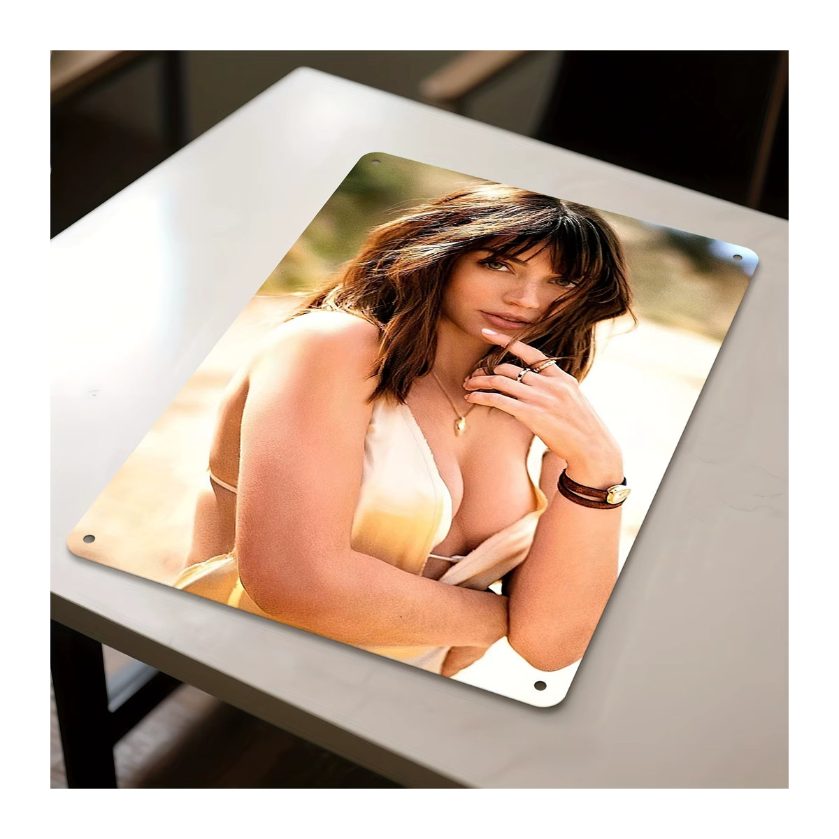 CIFBUY Metall-Filmplakat-Schild als 2D-Wandkunst mit Charakterdesign, mehrfarbig, rechteckig, Hochformat, Rahmenlos, B/H: 30 x 30 cm - Bild 5