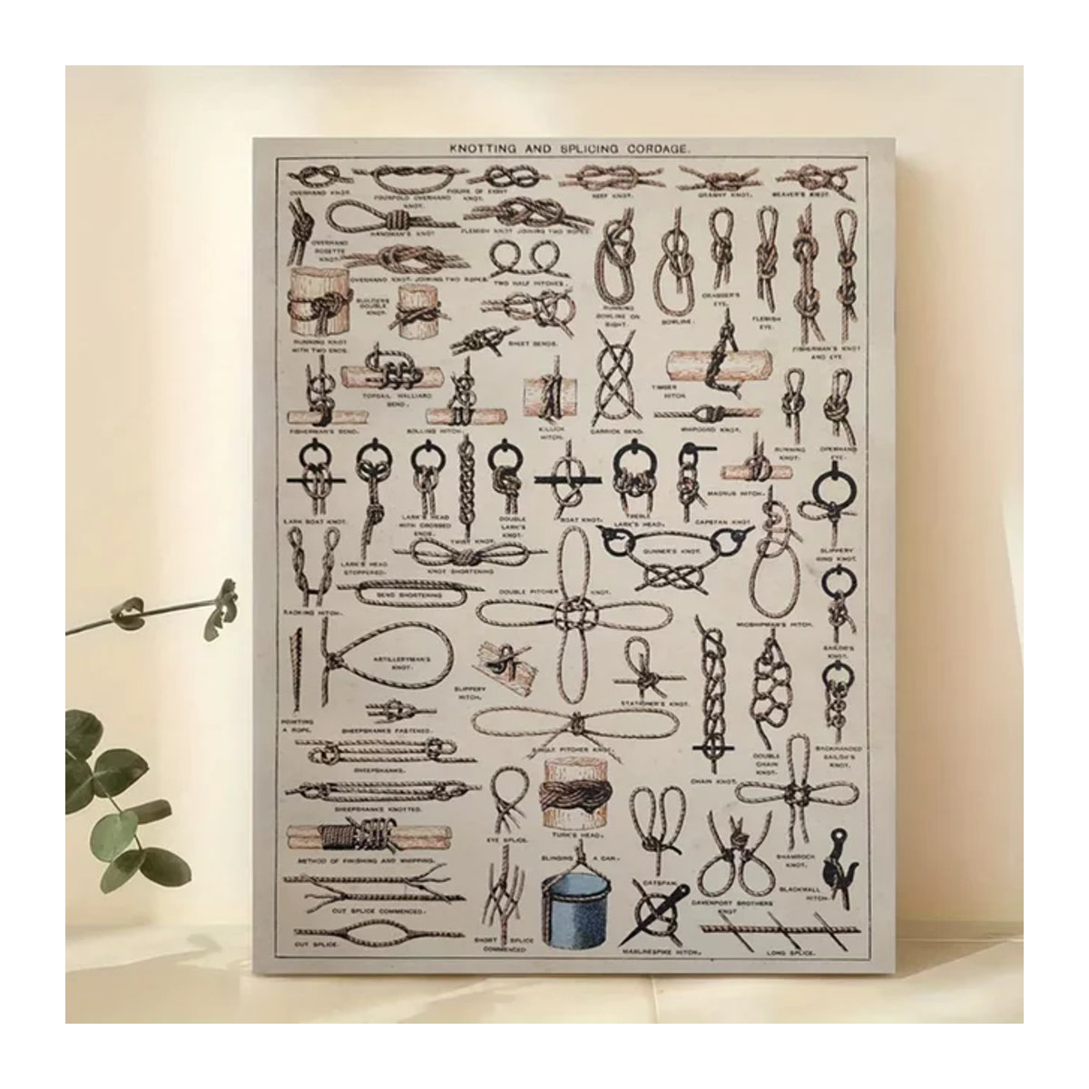 CIFBUY Metall Wanddekoration Maritimes Alphabet Poster in Weiß mit Typografie und Vintage Design - Bild 1