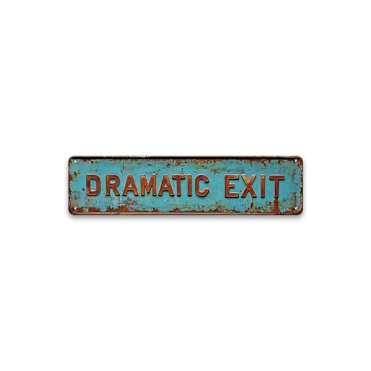 CIFBUY Metallwandschild Vintage Theater-Skript Design in Blau, B: 39,9 cm, H: 9,9 cm - Bild 4