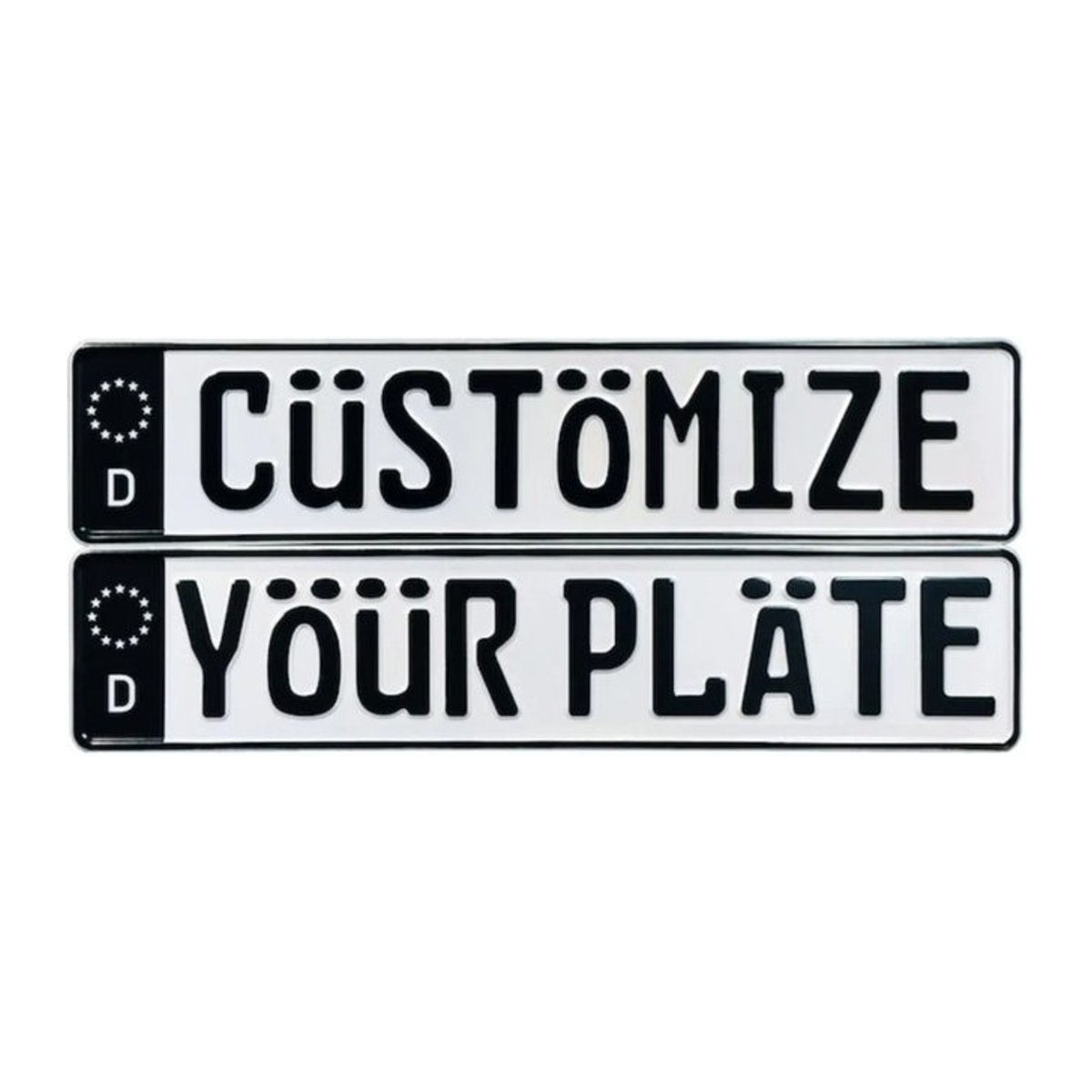 CIFBUY Personalisiertes geprägtes Schild in Schwarz und Weiß für Garage oder Männerhöhle, rechteckig, B/H: 40 x 40 cm - Bild 1