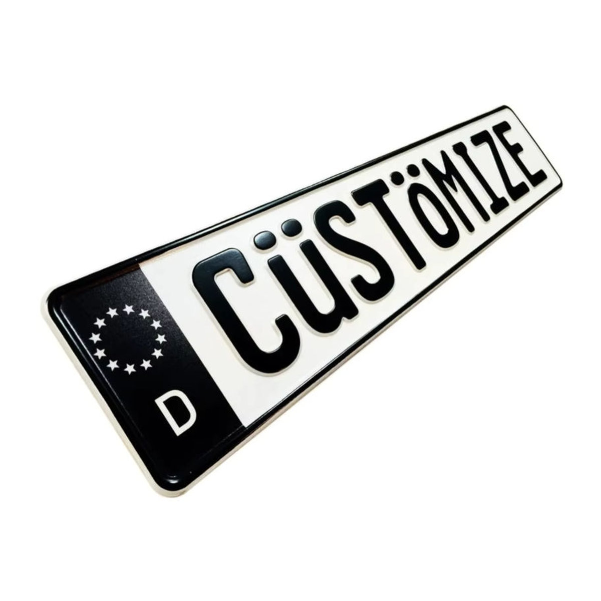 CIFBUY Personalisiertes geprägtes Schild in Schwarz und Weiß für Garage oder Männerhöhle, rechteckig, B/H: 40 x 40 cm - Bild 2