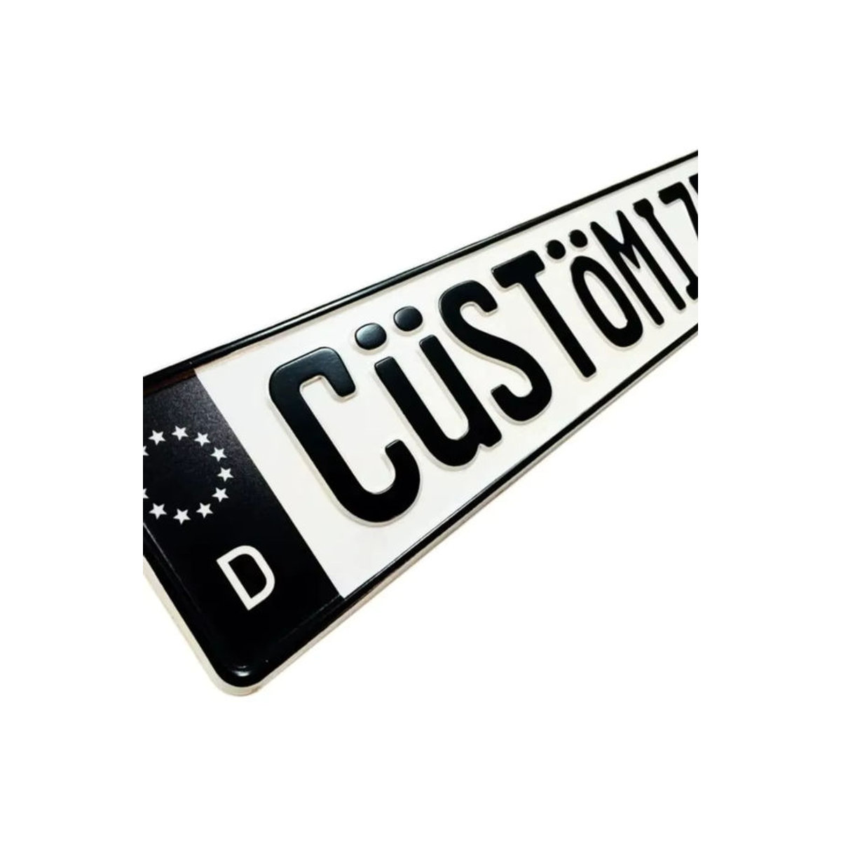 CIFBUY Personalisiertes geprägtes Schild in Schwarz und Weiß für Garage oder Männerhöhle, rechteckig, B/H: 40 x 40 cm - Bild 3