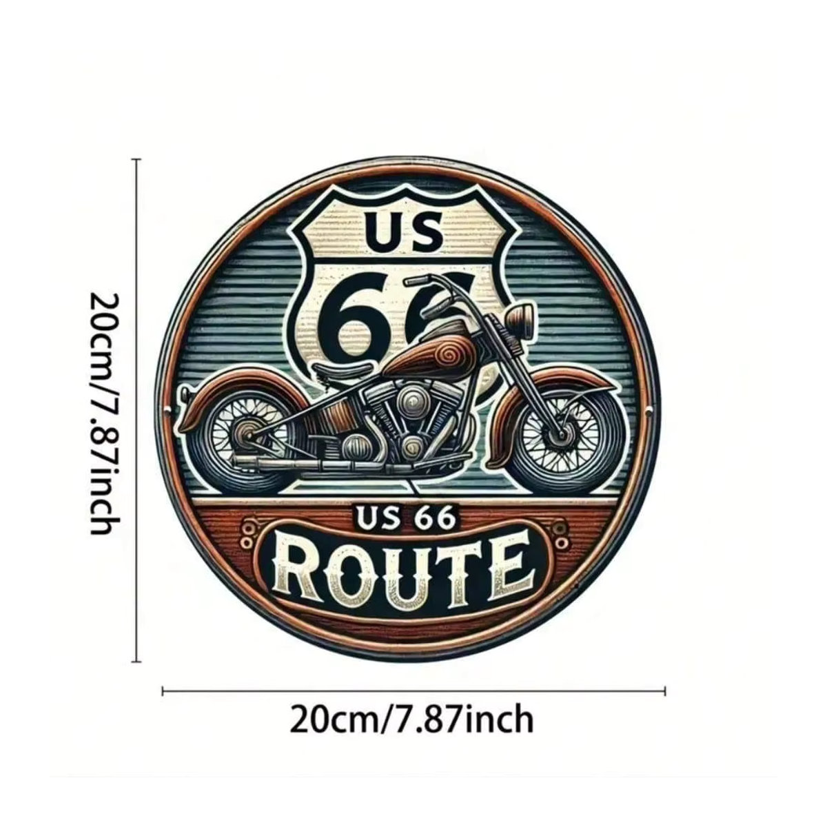 CIFBUY Retro Metall-Blechschild Vintage Wanddekoration Typografie Mehrfarbig B: 30,48 cm, H: 30,48 cm - Bild 2