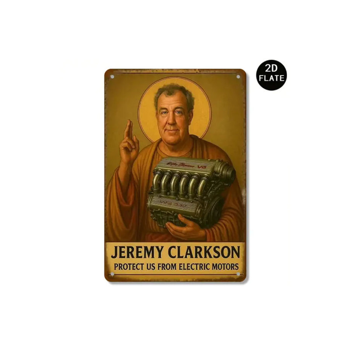 CIFBUY Vintage Jeremy Clarkson Rennwagen Metallposter, mehrfarbig, B: 30 cm, H: 20 cm - Bild 7