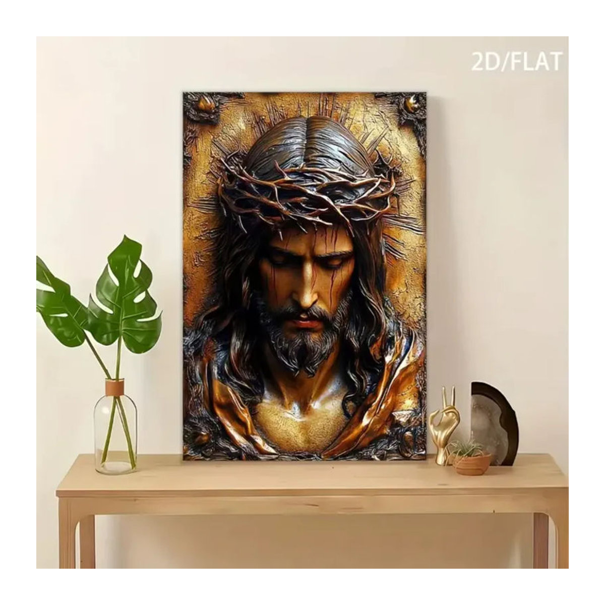 CIFBUY Vintage Metall Blechschild in Braun als rechteckige Wandkunst zur Heimdekoration B: 30 cm, H: 20 cm, T: 20 cm - Bild 2
