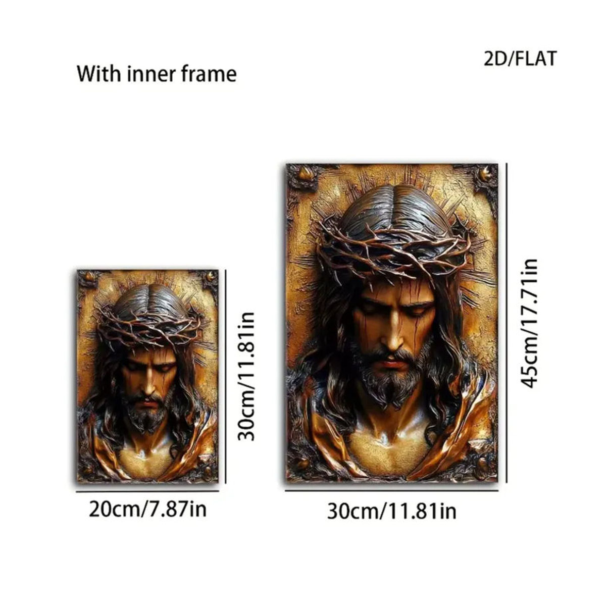 CIFBUY Vintage Metall Blechschild in Braun als rechteckige Wandkunst zur Heimdekoration B: 30 cm, H: 20 cm, T: 20 cm - Bild 6