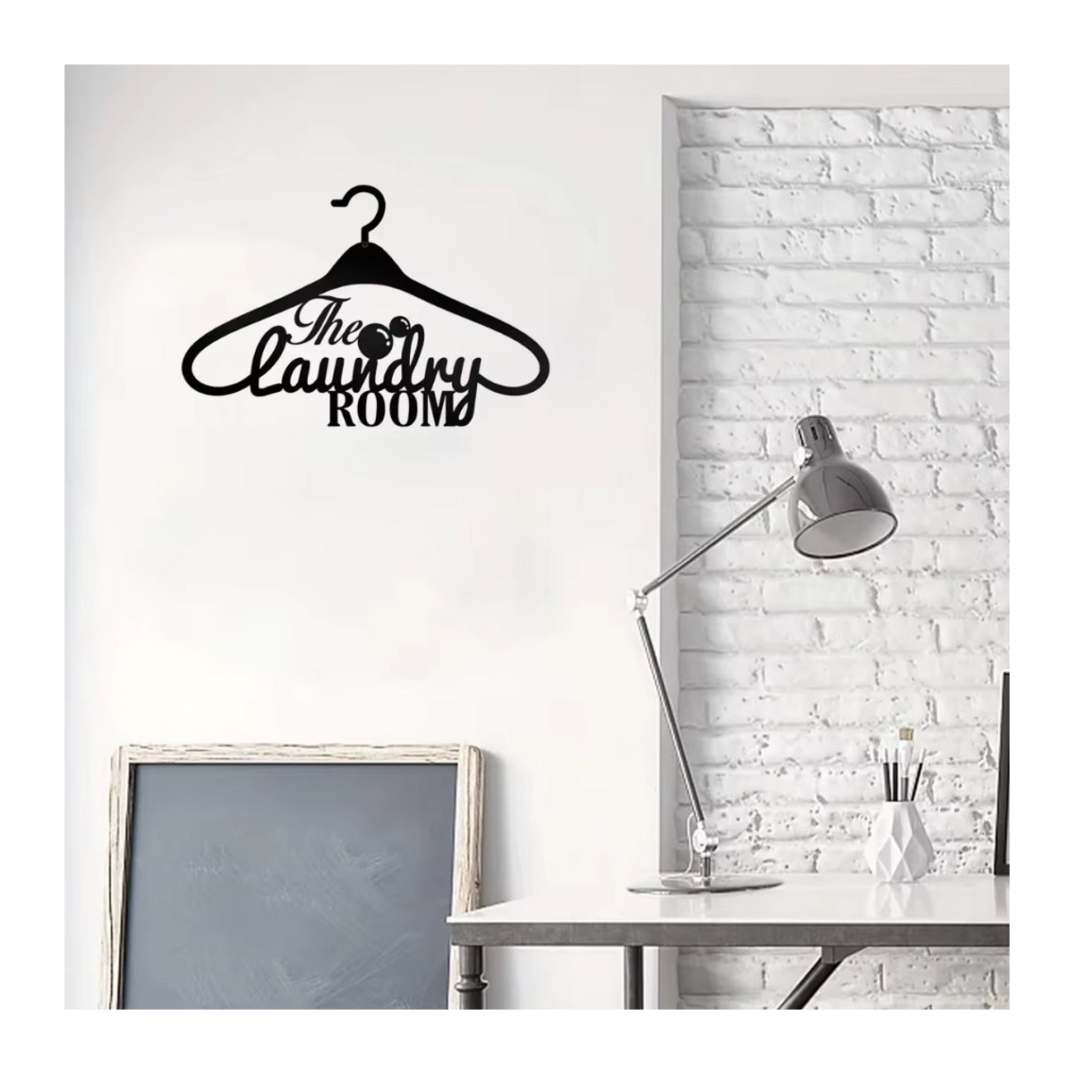 CIFBUY Vintage Wandwäscheständer aus Metall in Schwarz für Schlafzimmer und Wäschebereich - Bild 4