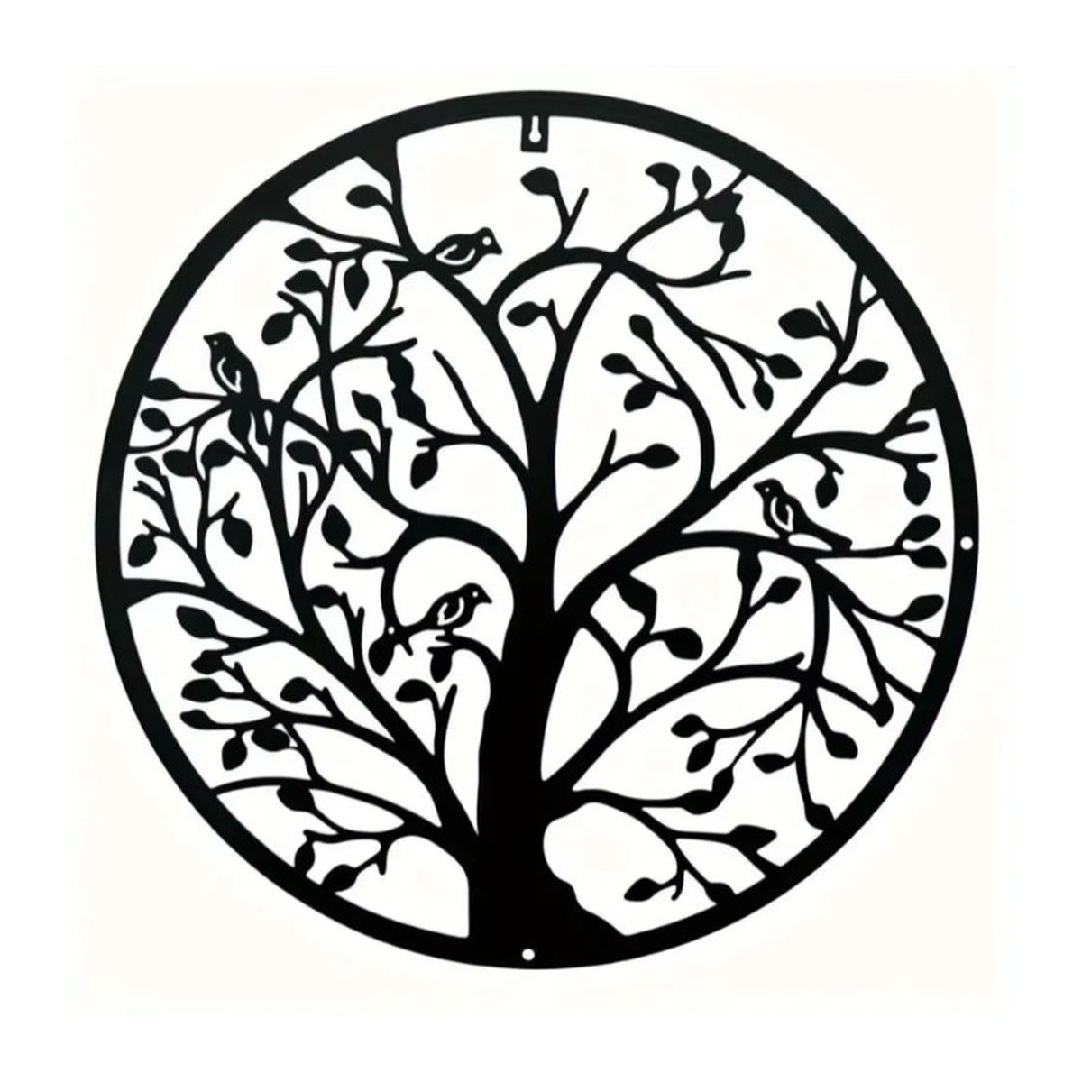 CIFbuy Wandkunst aus Metall Baum des Lebens in Schwarz als moderne Stammbaumdekoration für deine Wandgestaltung - Bild 2