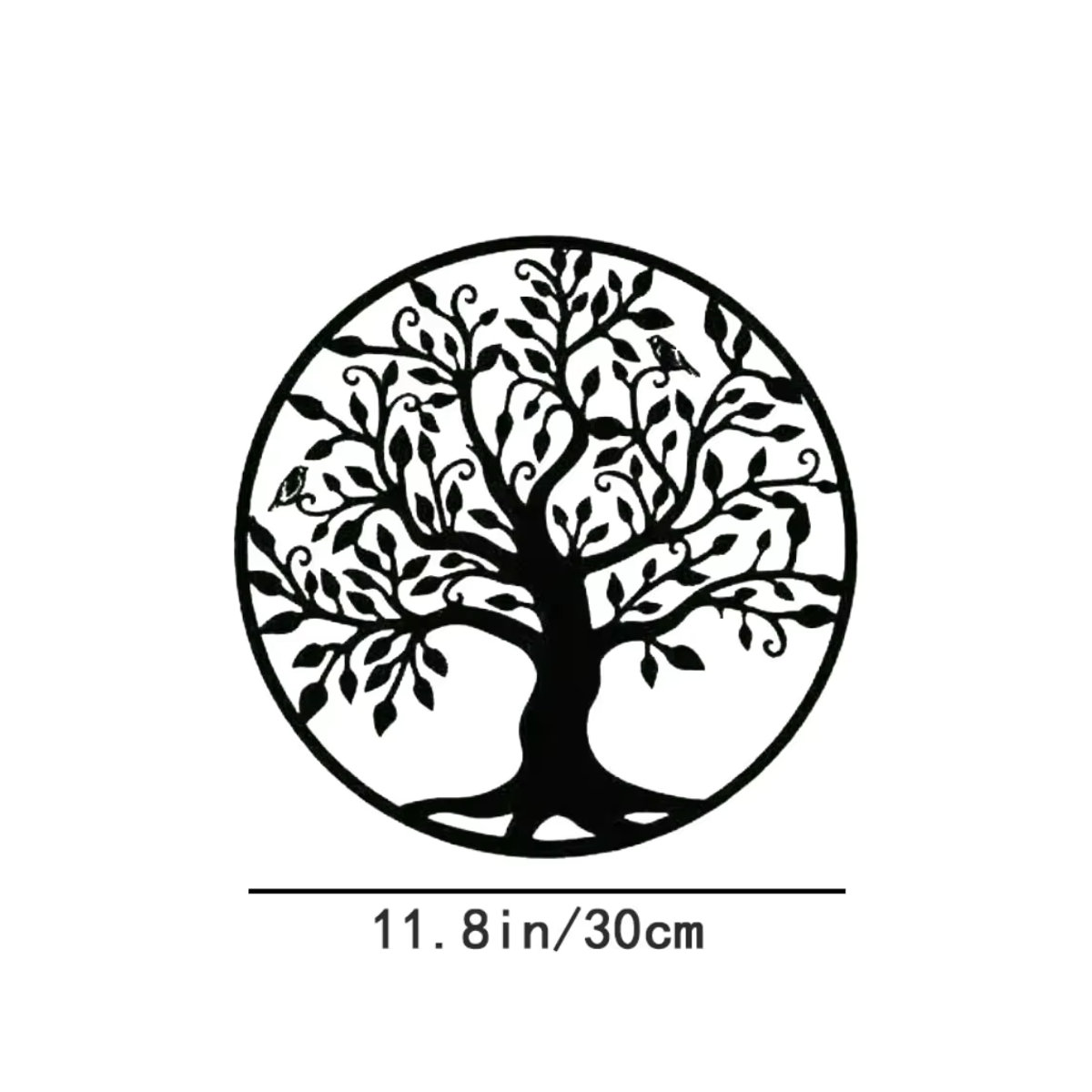 Cifbuy Wandkunst Baum des Lebens aus Metall in Schwarz als dekorative Silhouette für dein Zuhause - Bild 2