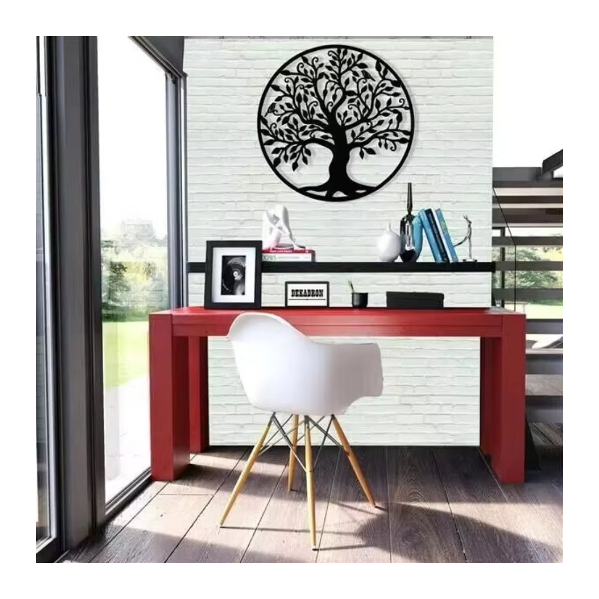 Cifbuy Wandkunst Baum des Lebens aus Metall in Schwarz als dekorative Silhouette für dein Zuhause - Bild 4