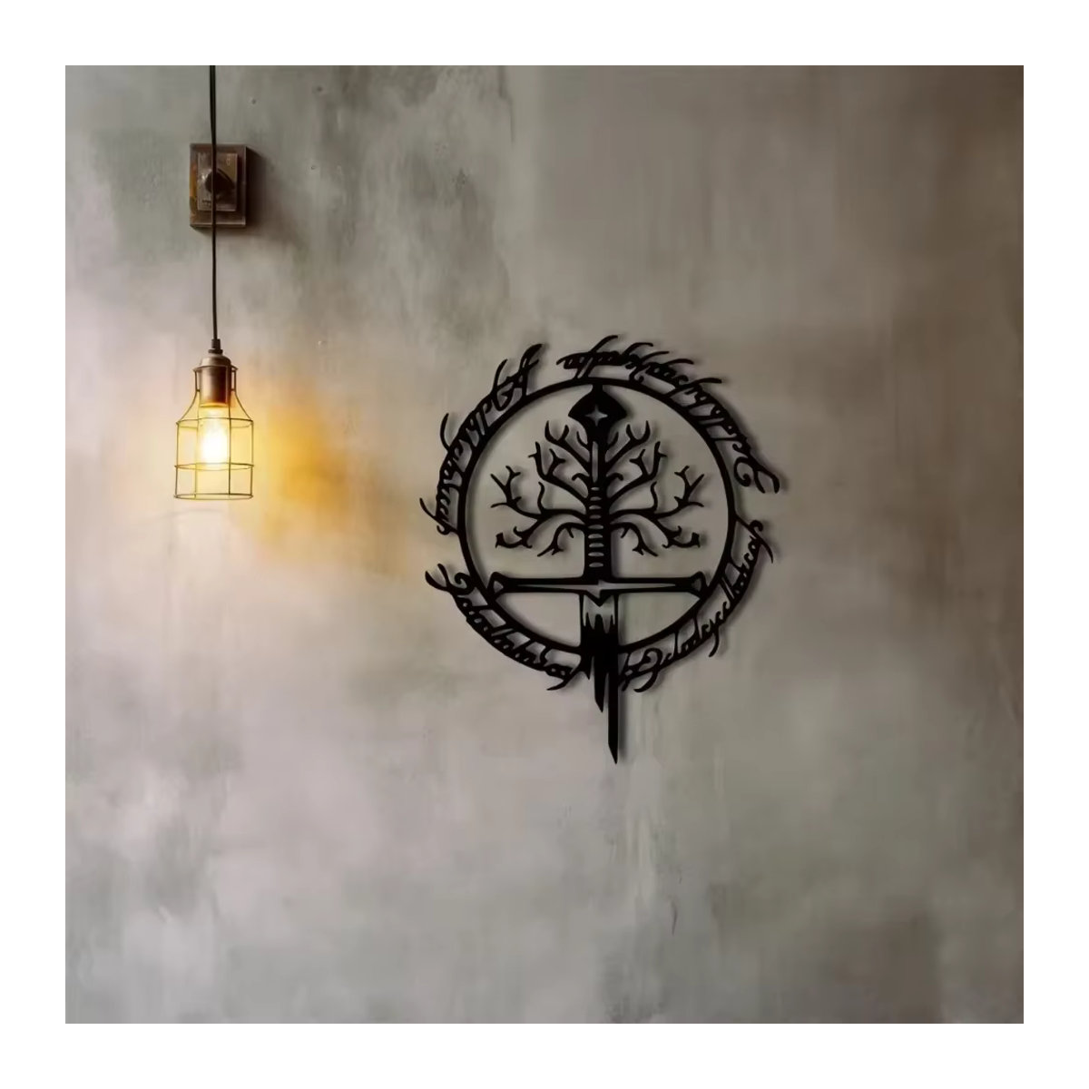 CIFBUY Wandkunst Iron Eid aus Metall in Schwarz zur Wandmontage - Bild 4