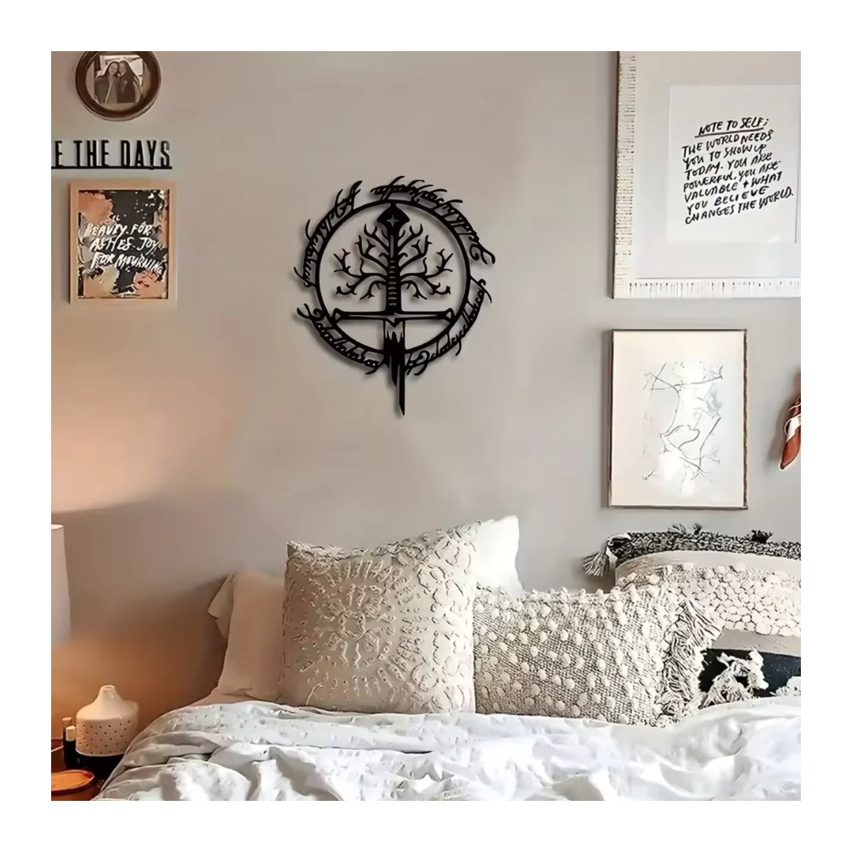 CIFBUY Wandkunst Iron Eid aus Metall in Schwarz zur Wandmontage - Bild 5