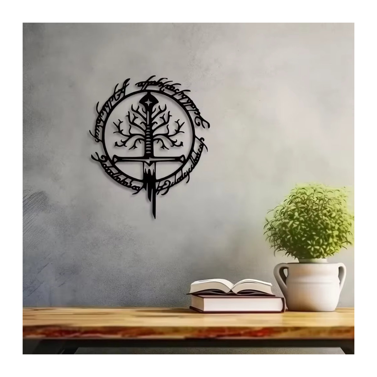 CIFBUY Wandkunst Iron Eid aus Metall in Schwarz zur Wandmontage - Bild 6