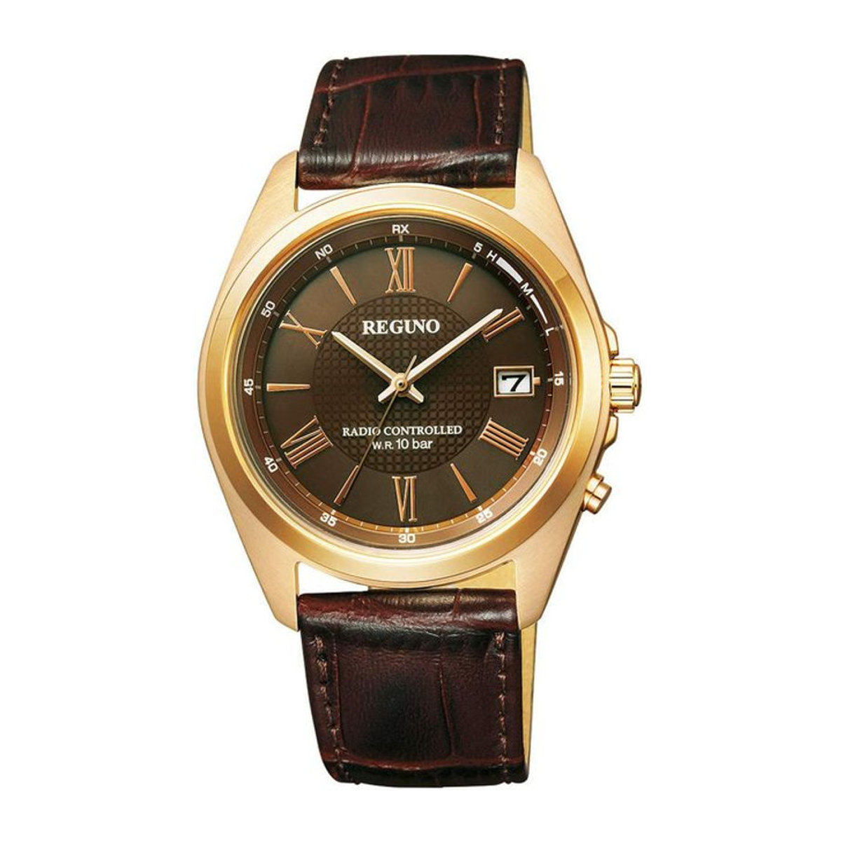 Citizen Legno Solar Funkgesteuerte Unisex Armbanduhr in Gold mit Holz und Leder KL8-210-90 - Bild 1