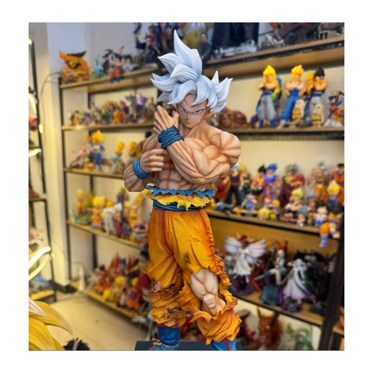 CK Studio Dragon Ball Anime-Figur Ultra Instinct Son Goku Kakarotto PVC-Statue, mehrfarbig, Höhe: 35 cm - Bild 1