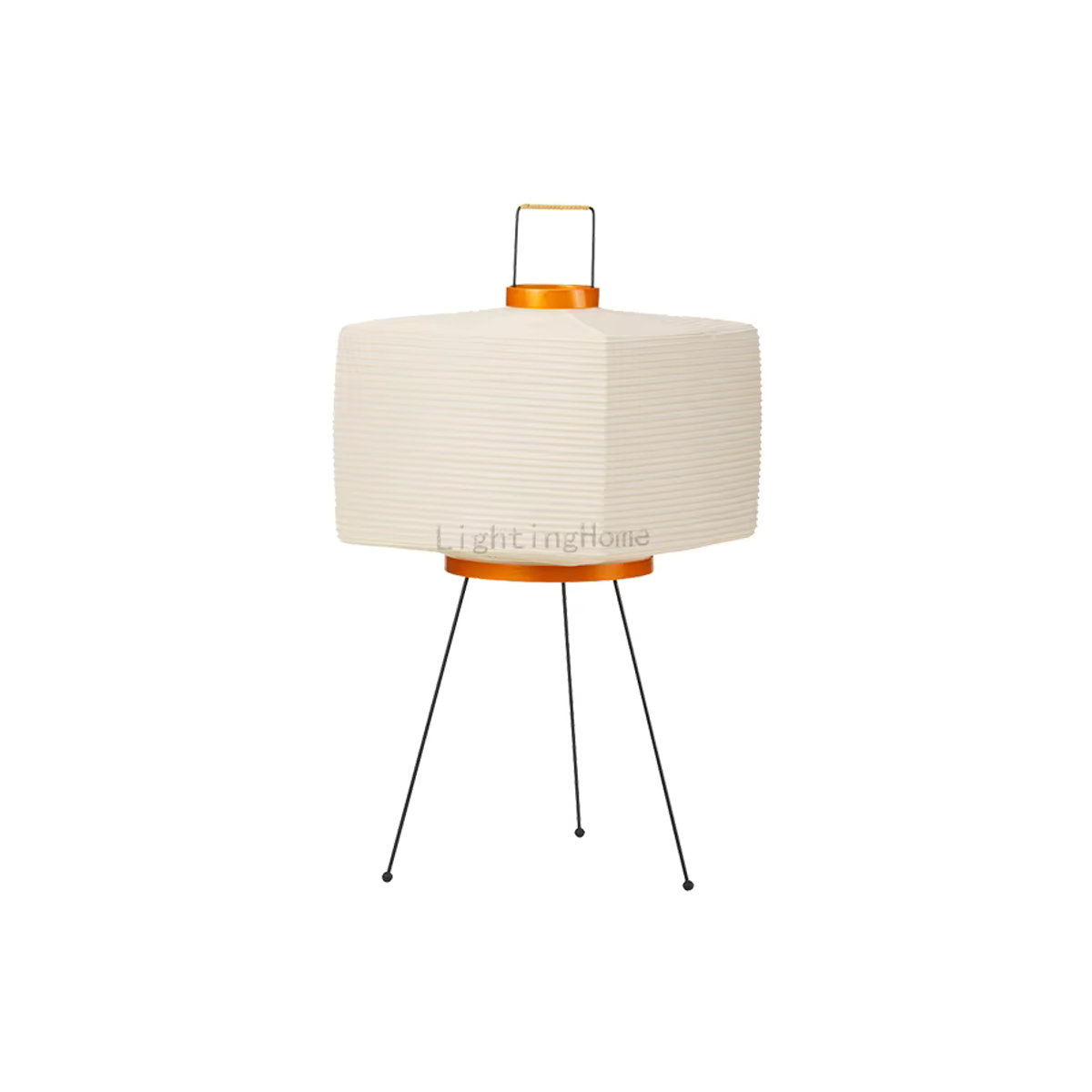 Claeted Japanische Stehlampe im Wabi-Sabi-Stil aus Reispapier in Beige - Bild 2