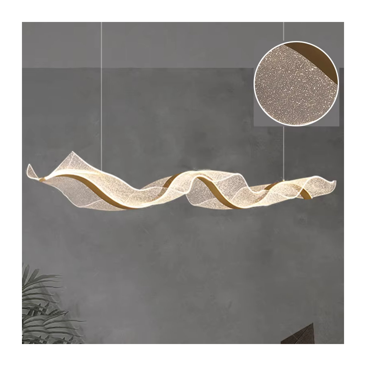Claeted LED Kronleuchter im skandinavischen Design als moderne Pendelleuchte in Weiß - Bild 5