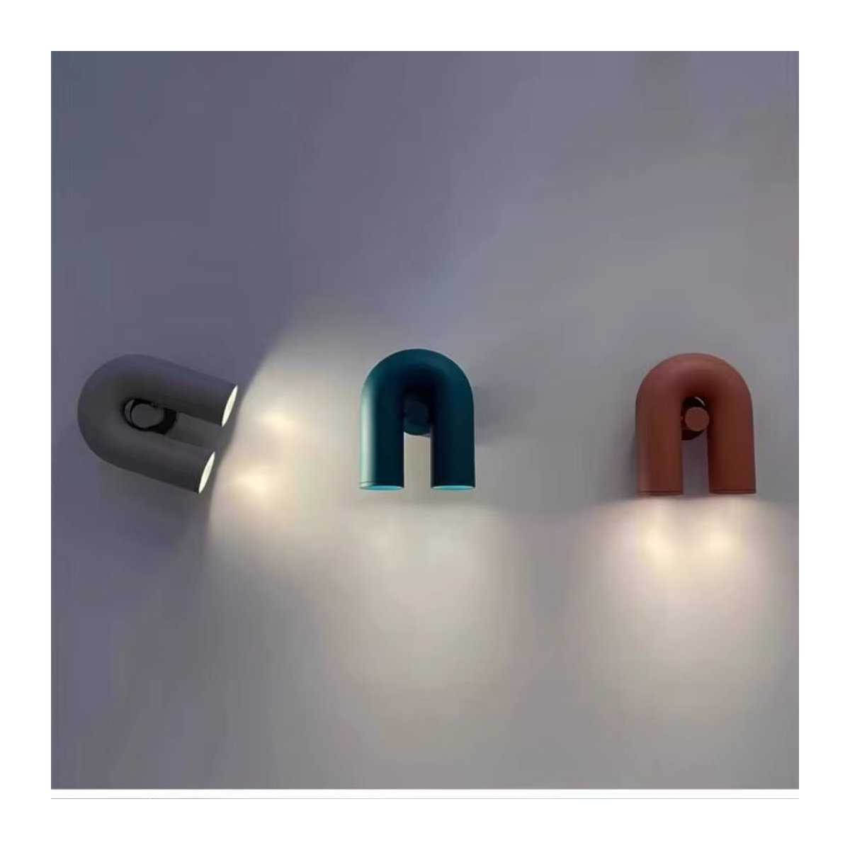 Claeted LED Wandlampe in Schwarz im minimalistischen skandinavischen Design für Wohnzimmer, Sofa und Korridor - Bild 2