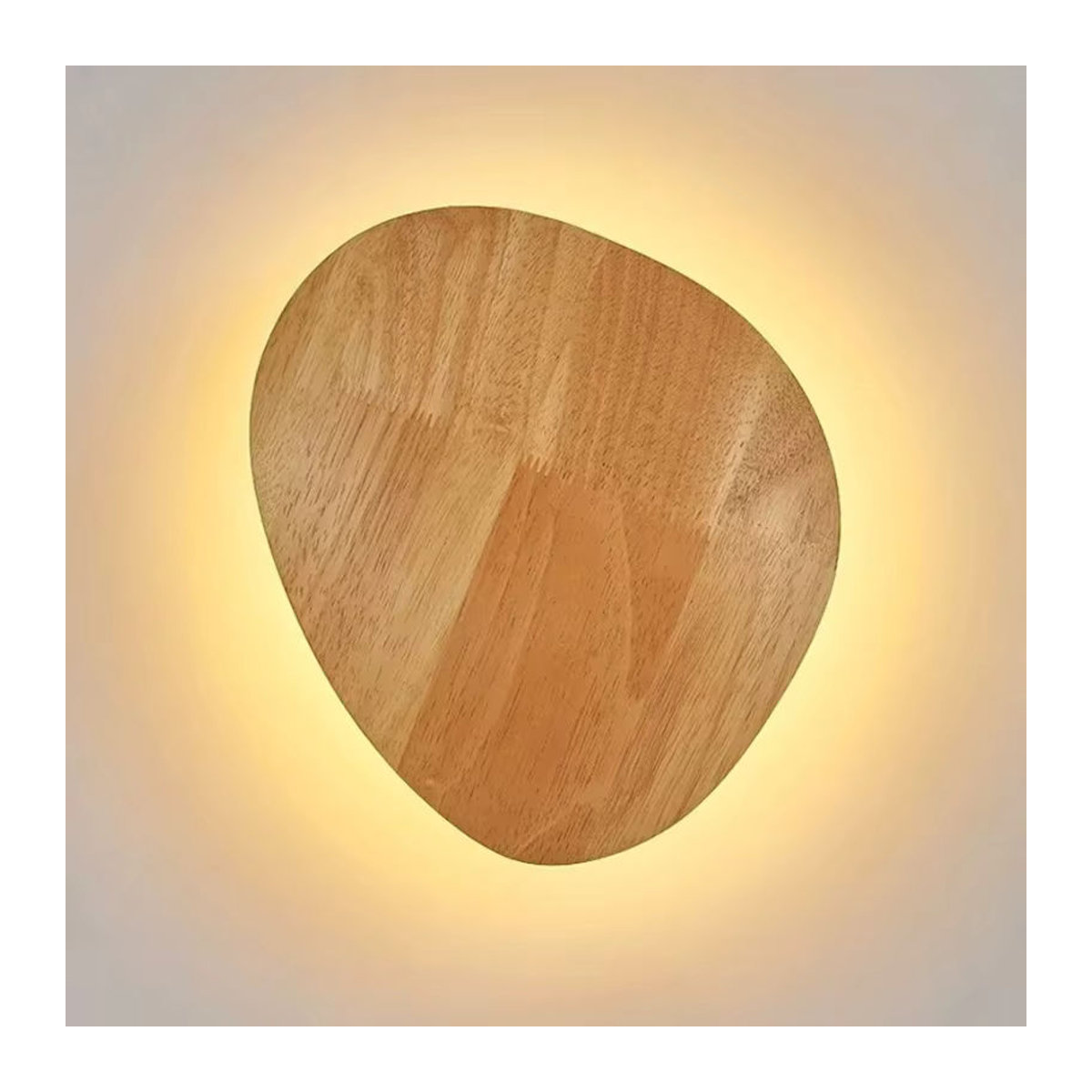 Claeted LED-Wandleuchte aus Holz in Natur im skandinavischen Design - Bild 2
