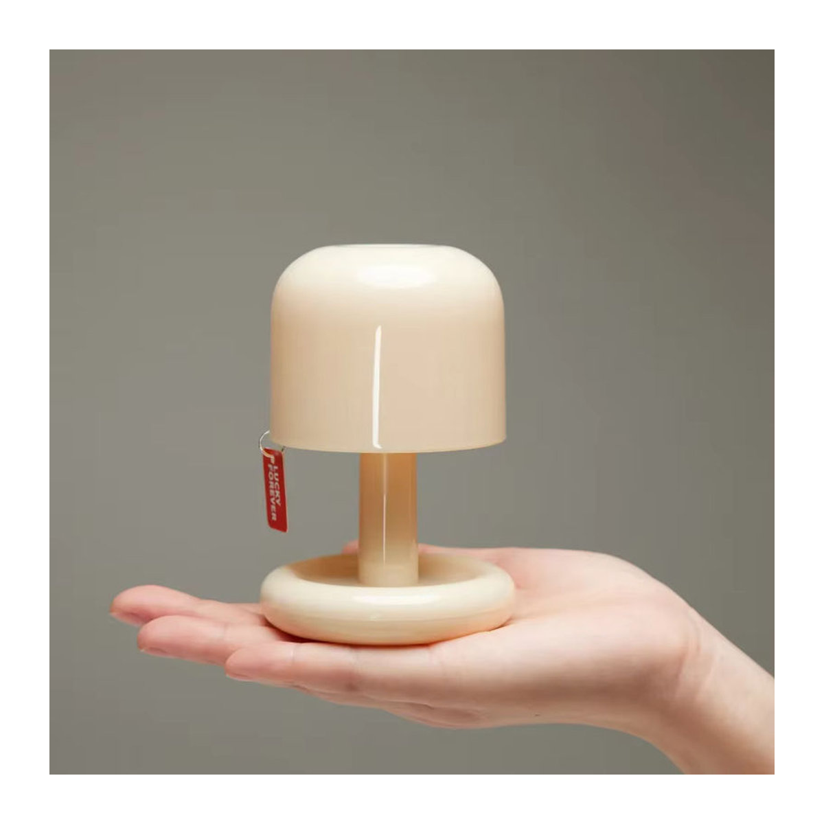 Claeted Mini Kreative Desktop Sunset Tischlampe im Pilz-Stil, USB aufladbares LED Nachtlicht in Weiß - Bild 3
